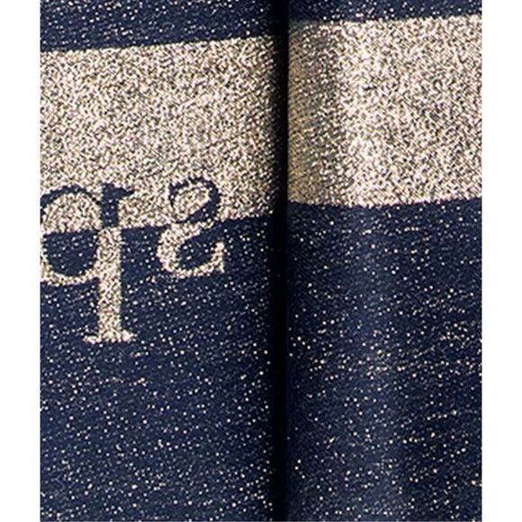 kate spade new york Women's Scarf Logo Awning Stripe Yarn Dye NWT Wool Silk Blue - Picture 7 of 16